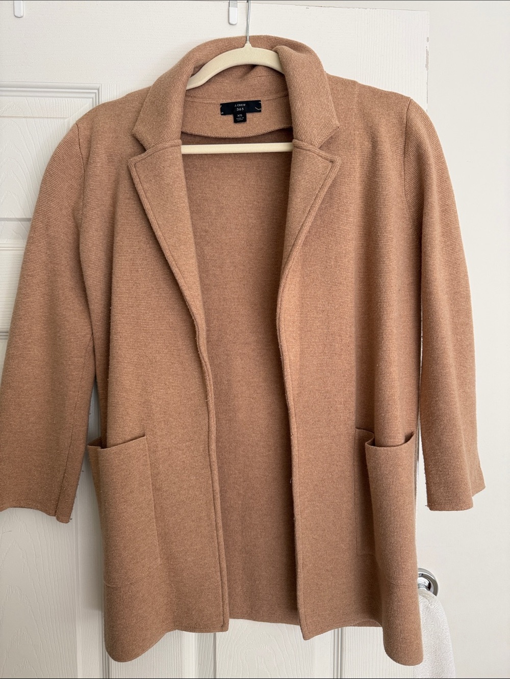 J.Crew Camel Open-Front Blazer Jacket